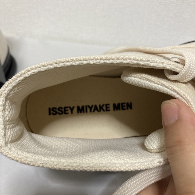 新品未■ISSEY MIYAKE MEN■ラバー付 2wayキャンバススニーカー