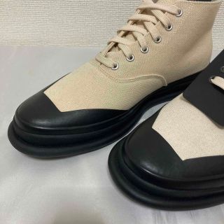 新品未■ISSEY MIYAKE MEN■ラバー付 2wayキャンバススニーカー