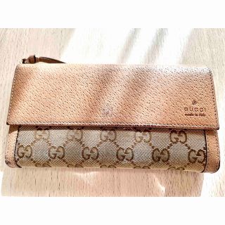 グッチ(Gucci)のグッチの長財布☆ピンク系×ベージュ系(長財布)