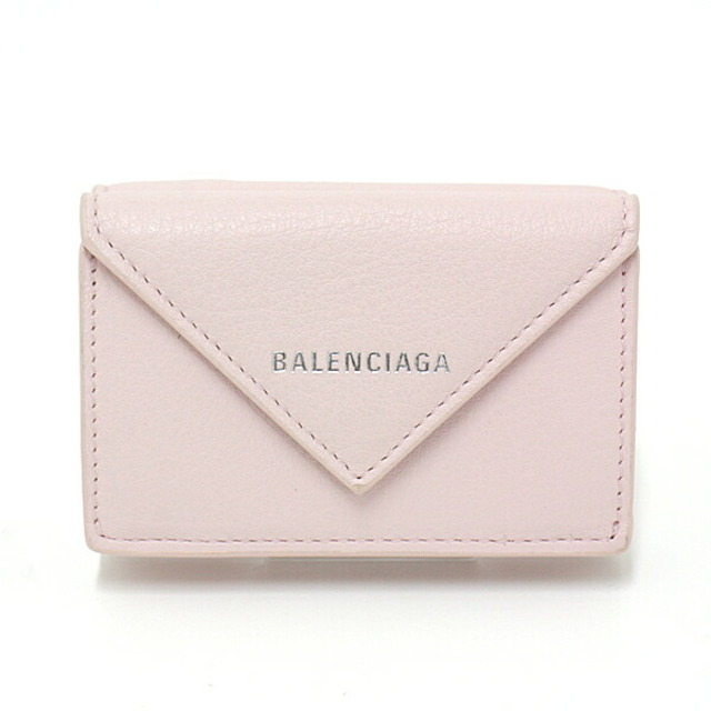 【未使用品！】BALENCIAGA ミニ三つ折り財布 ホワイト × ピンク