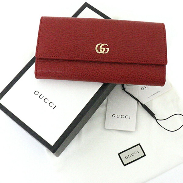 特価】 Gucci - 未使用品 レッド ゴールド金具 ハードウェア ダブルG