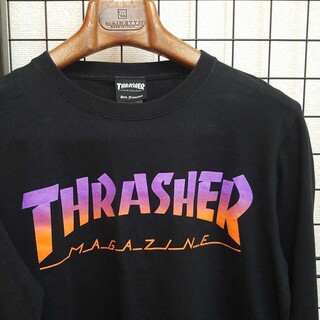 THRASHER - THRASHER MAGAZINE Logo Printed L/S Tee