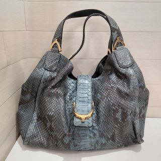 グッチ(Gucci)のグッチ　ソフトスティラップ　アルチザン　ネーム入り　ブルー　KJ2(ショルダーバッグ)