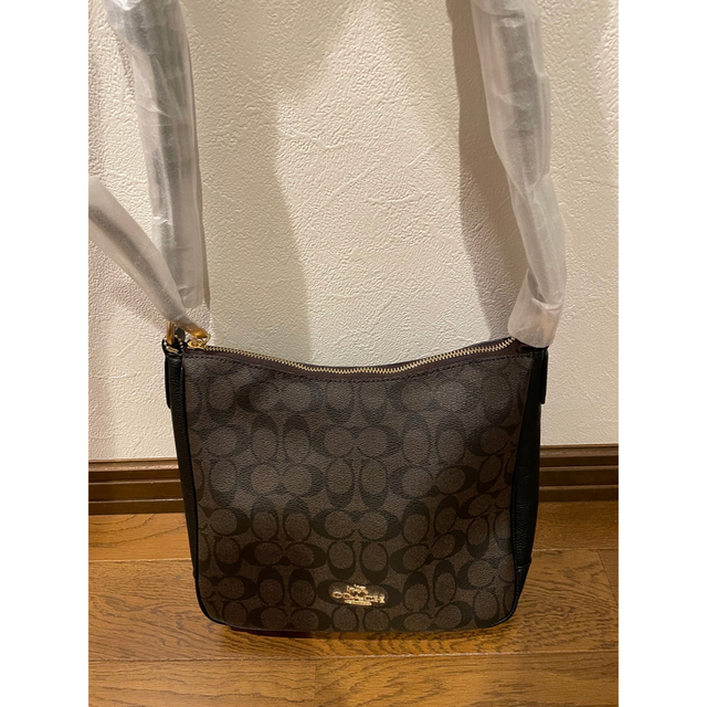 新品未使用】COACHシグネチャーショルダーバッグレディースブラウン