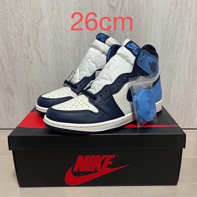 最安値挑戦!】 NIKE - Nike エアジョーダン1 ハイ OG オブシディアン