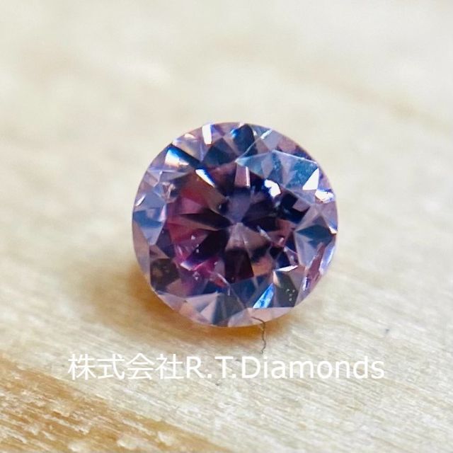 注目ショップ・ブランドのギフト FANCY INTENSE 0.030ct/RD/RT1719/AGT PINK その他