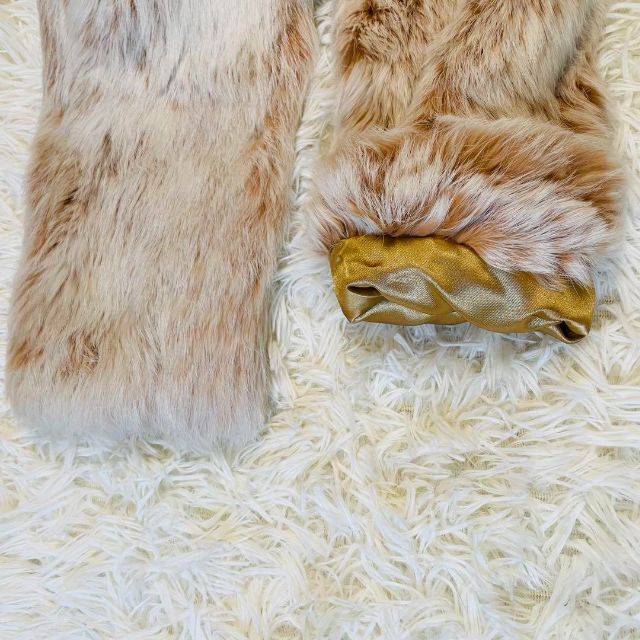 美品✳︎ Rabbit Fur coat リアルラビットファー L 卒業式 祝 レディースのジャケット/アウター(毛皮/ファーコート)の商品写真