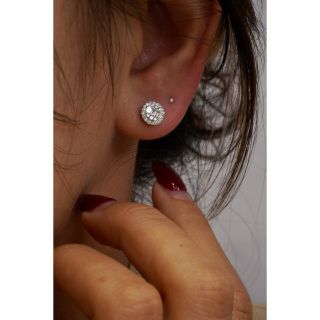 天然ダイヤモンドピアス0.28ct k18の通販 by 天然ダイヤモンド&パール