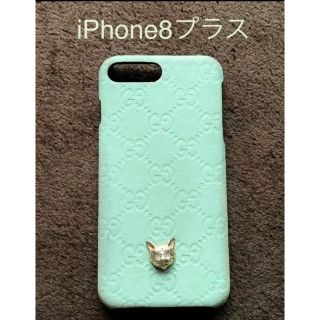 グッチ(Gucci)のGUCCI グッチ　シマ　キャット iPhone8プラス　ケース　(iPhoneケース)