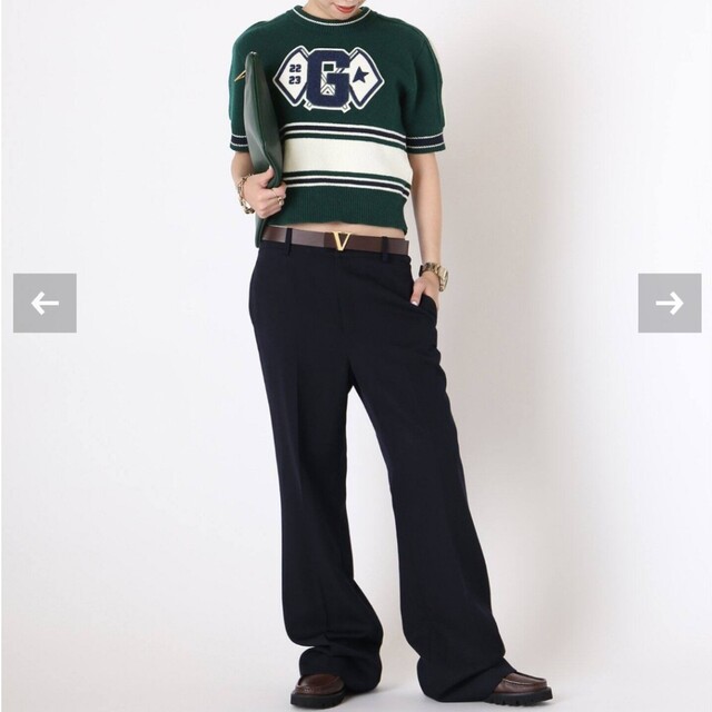 DEUXIEME CLASSE(ドゥーズィエムクラス)のGOLDEN GOOSE　JOURNEY CROPPED クルーネックニット　M レディースのトップス(ニット/セーター)の商品写真