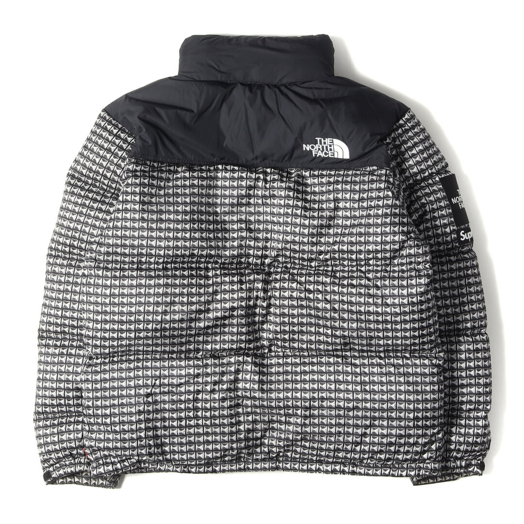 Supreme シュプリーム ジャケット THE NORTH FACE ノースフェイス スタッズ柄 ヌプシ ダウンジャケット Studded  Nuptse Jacket 21SS ブラック 黒 L アウター ブルゾン コラボ 【メンズ】【中古】【美品】