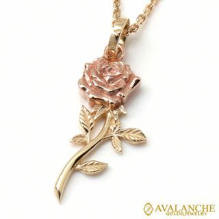 AVALANCHE - AVALANCHE 薔薇 ネックレス スクリューチェーン 美品 ピンクゴールド