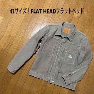 The FLAT HEAD★オシャレなチェック柄ヘビーネルシャツ★42サイズ