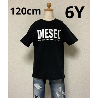 ディーゼル(DIESEL)の洗練されたデザイン　DIESEL　KIDS　Tシャツ　ロゴ　ブラック　6Y(Tシャツ/カットソー)