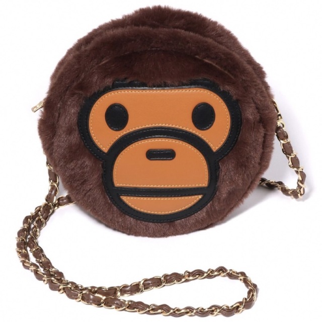 A BATHING APE(アベイシングエイプ)のBAPE MILO shoulder bag brown レディースのバッグ(ショルダーバッグ)の商品写真