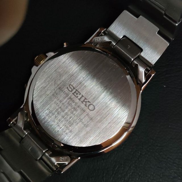 在庫あり/即出荷可】 極美品SEIKO セイコー 7B52 ソーラー ゴールド