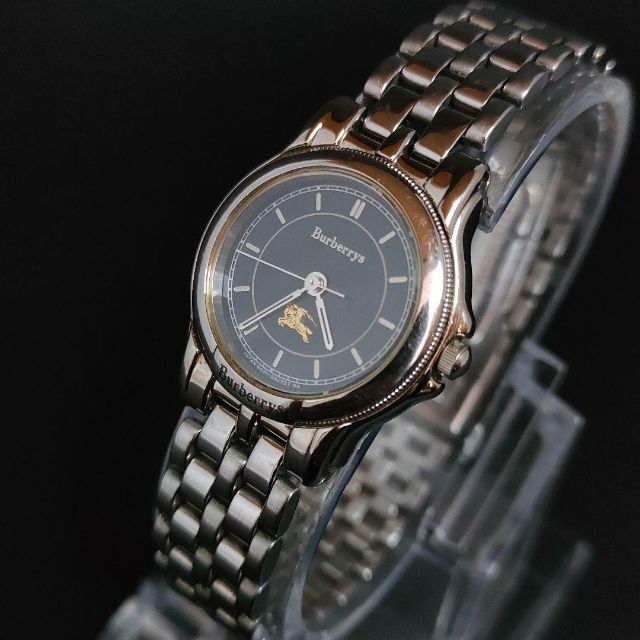 腕時計 美品【稼働品】Burberry バーバリー 6031 ネイビー レディース時計