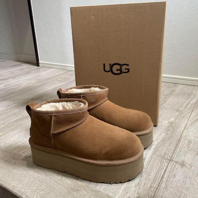 オープニング ugg クラシック ウルトラ ミニ プラットフォーム アグ 厚底 ブーツ 24