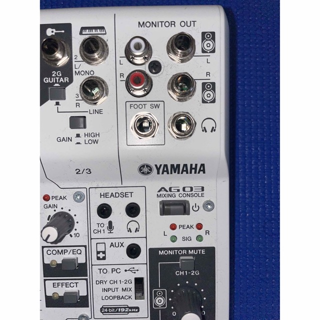 ヤマハ(ヤマハ)のYAMAHA ウェブキャスティングミキサー AG03 楽器のレコーディング/PA機器(ミキサー)の商品写真