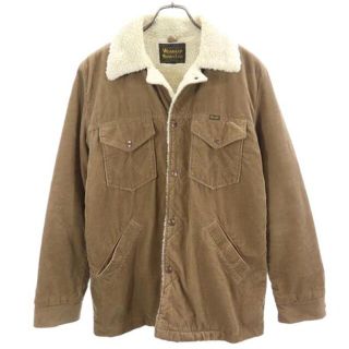 ラングラー(Wrangler)のラングラー コーデュロイ ランチコート M ブラウン系 Wrangler 裏ボア メンズ 【中古】  【230105】(ダッフルコート)