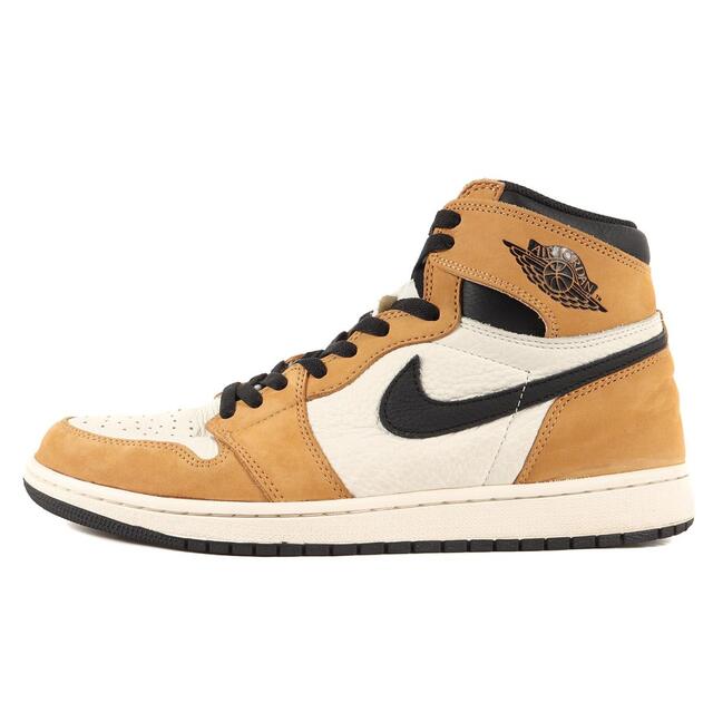 【国内発送】 NIKE 【メンズ】【中古】【R031】 US11 サイズ:29cm ブランド 靴 シューズ 黒 ブラック ゴールデンハーベスト 555088-700 YEAR THE OF ROOKIE OG HIGH RETRO 1 JORDAN AIR スニーカー ナイキ NIKE - スニーカー