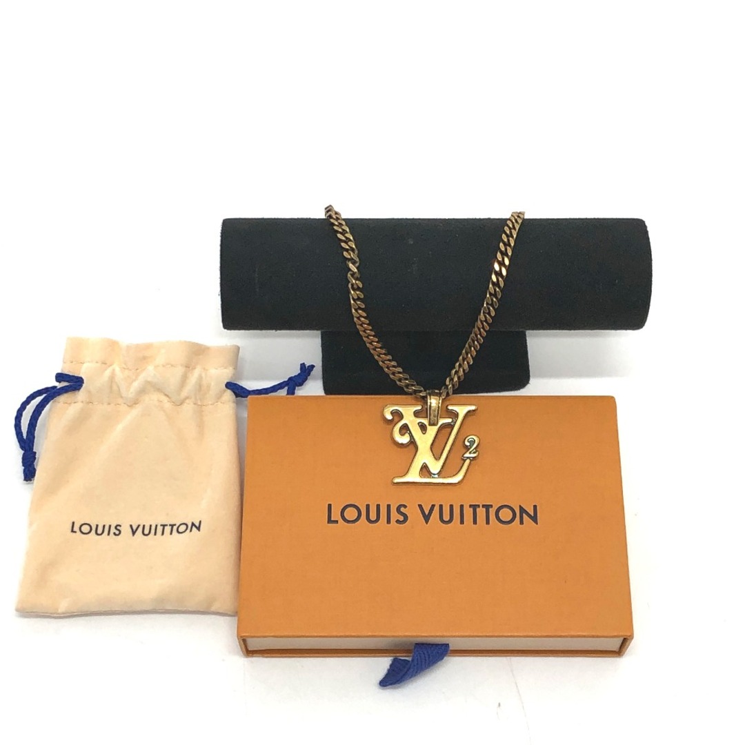 LOUIS VUITTON(ルイヴィトン)のルイヴィトン LOUIS VUITTON コリエ スクエアードLV MP2692 NIGO ネックレス メタル ゴールド メンズのアクセサリー(ネックレス)の商品写真