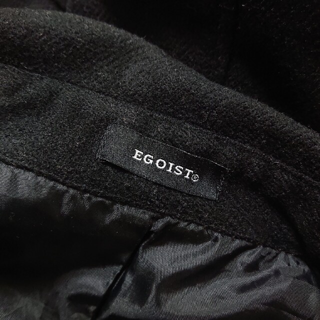 EGOIST(エゴイスト)のEGOIST エゴのブラックコート レディースのジャケット/アウター(トレンチコート)の商品写真
