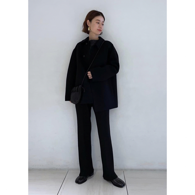 HYKE  WIDE RIBBED PANTS  ニットパンツ　02