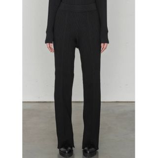 2021高い素材 HYKE WIDE PANTS WIDE RIBBED RIBBED PANTS リブニット