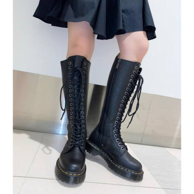 最終【新品】Dr.Martens 1B60BEX UK6 黒 厚底 20ホール