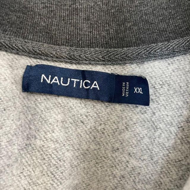 NAUTICA(ノーティカ)のNAUTICA ハーフジップ スウェット 刺繍 ワンポイント チェック 太アーム メンズのトップス(スウェット)の商品写真