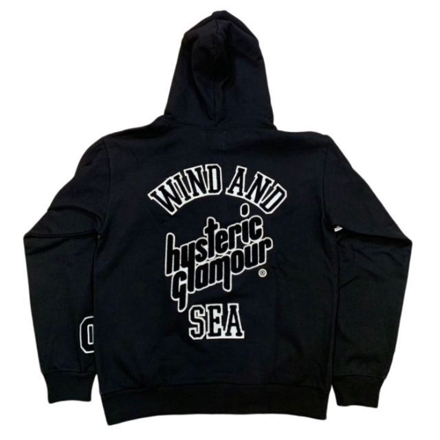 WIND AND SEA HYSTERIC GLAMOUR Hoodie 黒 L - パーカー