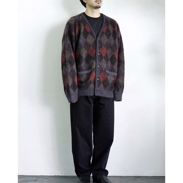 stein - 【stein】22AW KID MOHAIR ARGYLE CARDIGANの通販 by lin's