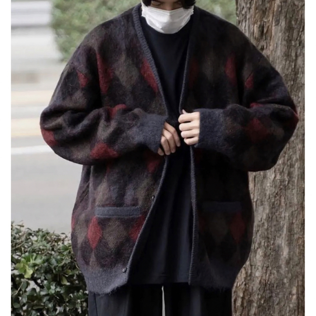 stein - 【stein】22AW KID MOHAIR ARGYLE CARDIGANの通販 by lin's ...