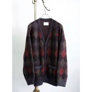 シュタイン(stein)の【stein】22AW KID MOHAIR ARGYLE CARDIGAN(カーディガン)