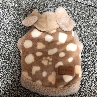 新品 犬 服 S ペット服 ゆるアニマル 犬用 Sサイズ ブラウン ふわふわ