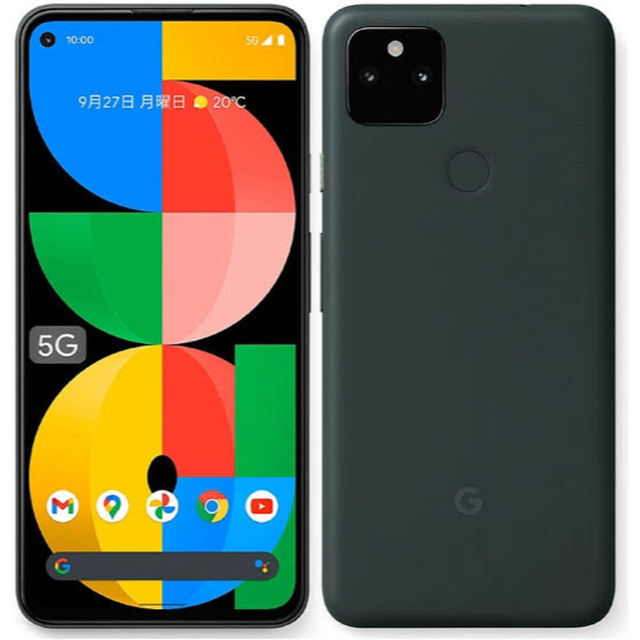 Google Pixel(グーグルピクセル)のGoogle Pixel 5a (5G)  Black 128GBケース付き スマホ/家電/カメラのスマートフォン/携帯電話(スマートフォン本体)の商品写真