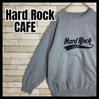 Hard Rock CAFE スウェット トレーナー 太アーム シンプル 古着(スウェット)