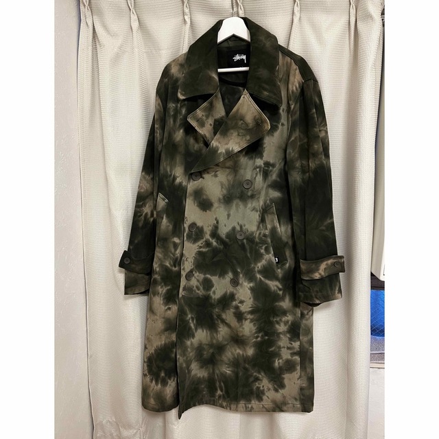 最終決算 STUSSY - stussy ロングコート トレンチコート 最終決算 STUSSY - stussy ロングコート トレンチコート
