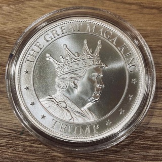 トランプ大統領　1オンス 銀貨　グレートMAGAキング(貨幣)