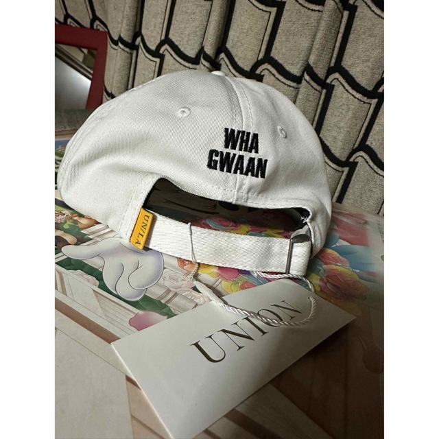 UNION  WHA GWAAN CAP ホワイト メンズの帽子(キャップ)の商品写真