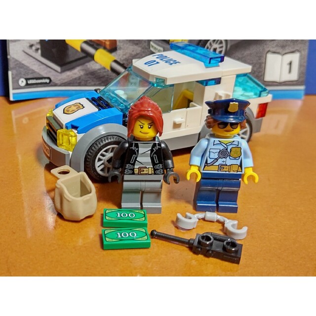 Lego - レゴ☆シティ ポリス パトカー＆警官・どろぼうミニフィグ 美品