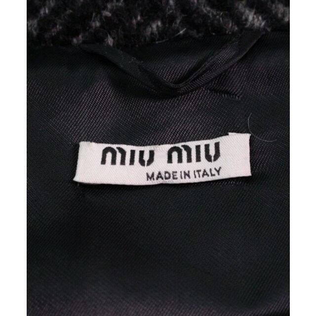Miu Miu ブルゾン(その他) 38(M位) 黒xグレー(ヘリンボーン) 【古着】【中古】 - 2