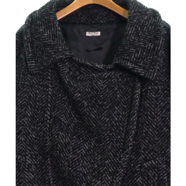 Miu Miu ブルゾン(その他) 38(M位) 黒xグレー(ヘリンボーン) 【古着】【中古】 - 3