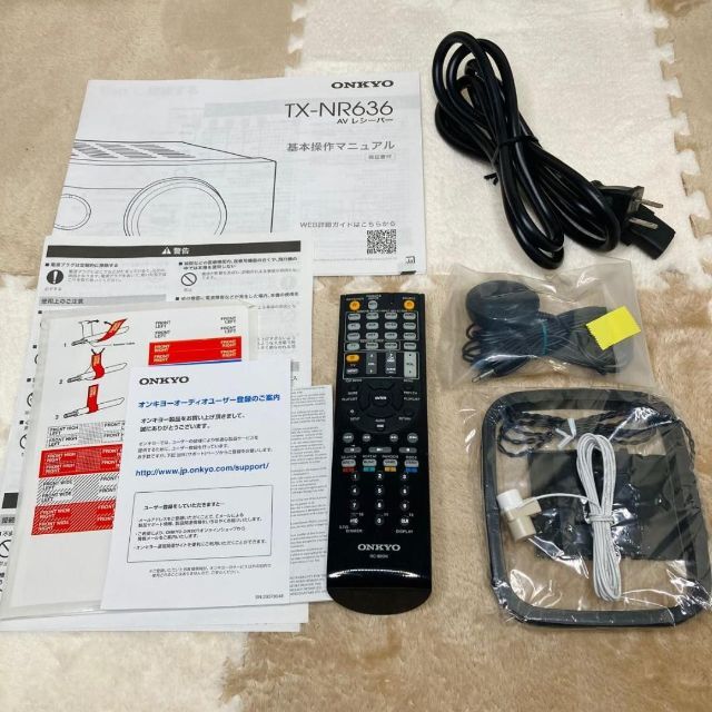 ONKYO - 【美品】 ONKYO オンキョー AVレシーバー TX-NR636 リモコン付