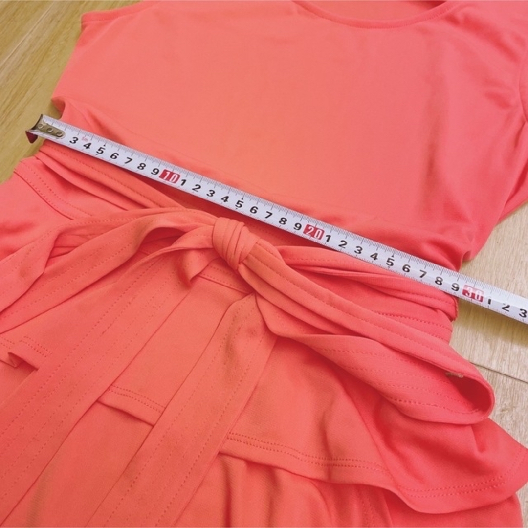 BCBGMAXAZRIA(ビーシービージーマックスアズリア)のビーシービーシーマックスアズリアウエストリボンピンクドレス レディースのフォーマル/ドレス(ロングドレス)の商品写真