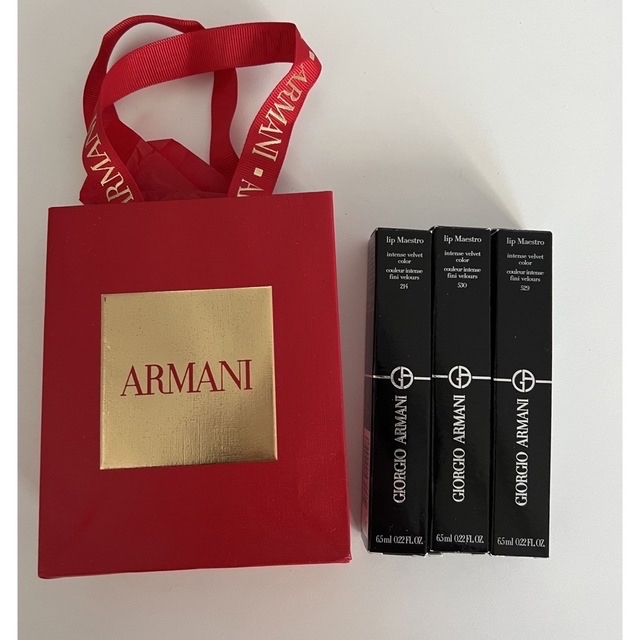 Giorgio Armani(ジョルジオアルマーニ)のアルマーニビューティー リップ マエストロ　214 529 530  コスメ/美容のベースメイク/化粧品(口紅)の商品写真