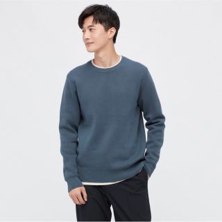 ユニクロ(UNIQLO)のユニクロ ウォッシャブルストレッチミラノリブクルーネックセーター(ニット/セーター)