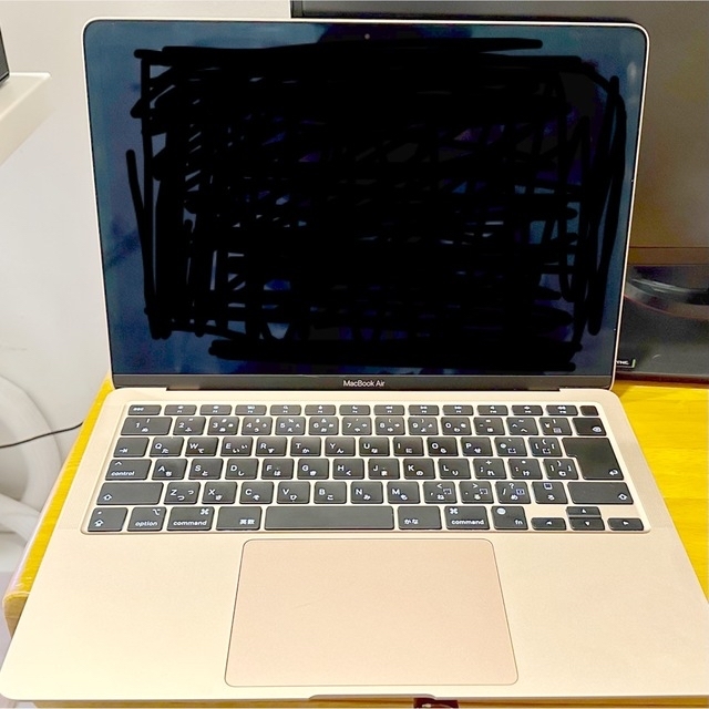 美品 MacBook Air M1 8GB 256GB ゴールドMGND3J/A