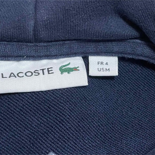 LACOSTE(ラコステ)のLACOSTE ラコステ フロント 刺繍ロゴ プルオーバー パーカー ネイビー メンズのトップス(パーカー)の商品写真